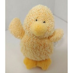 Starbucks Coffee Russ Berrie yellow duck Chapsy plush terry cloth small mini